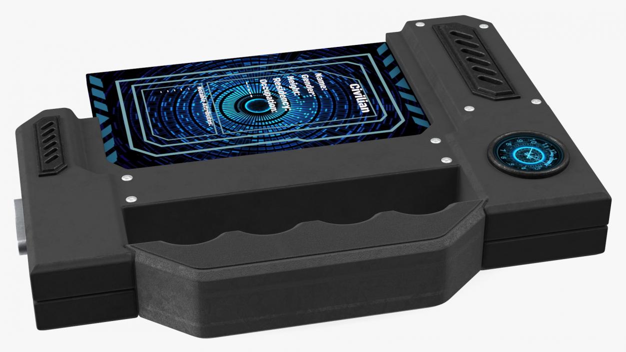 New Sci-Fi Phone Device Black 3D model