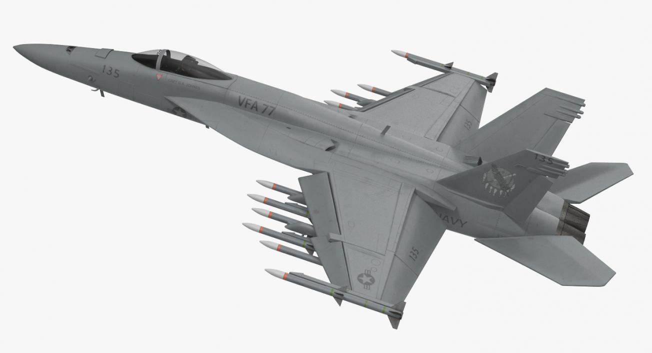 3D Fighter FA-18EF Super Hornet model