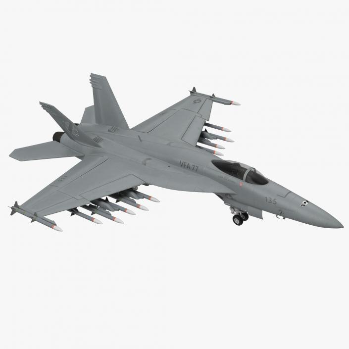 3D Fighter FA-18EF Super Hornet model