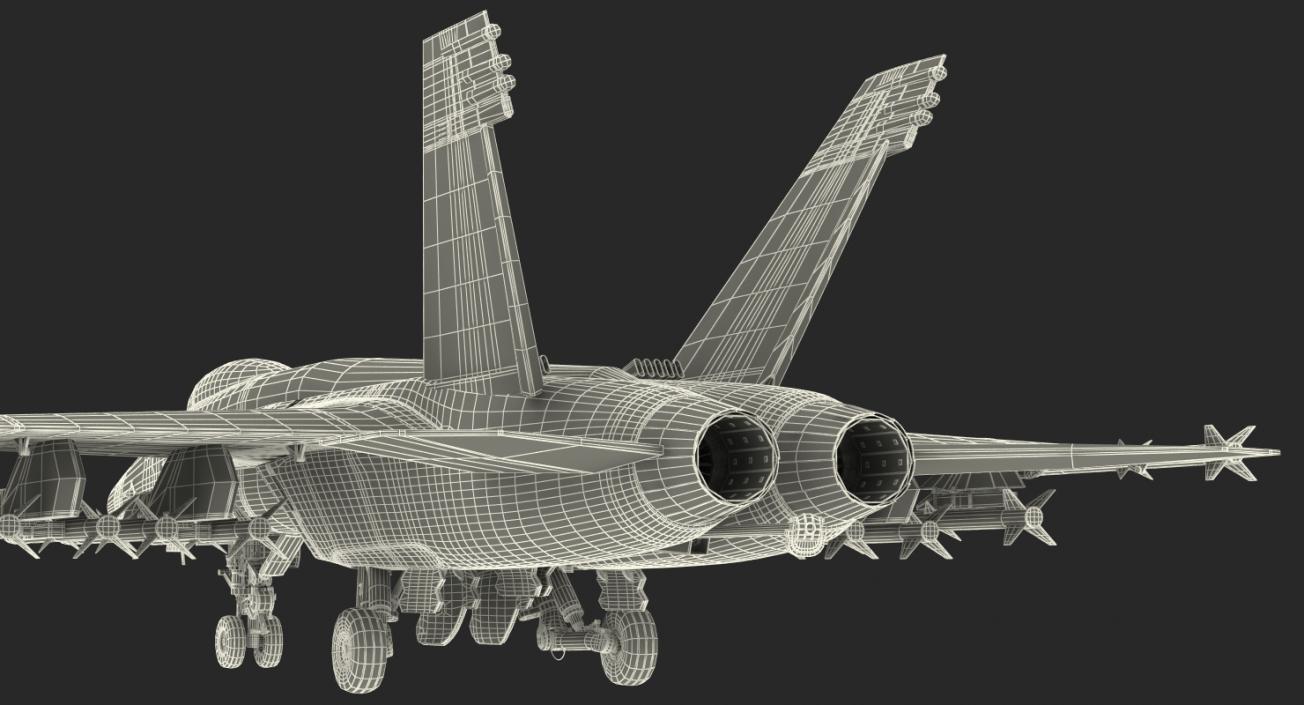 3D Fighter FA-18EF Super Hornet model