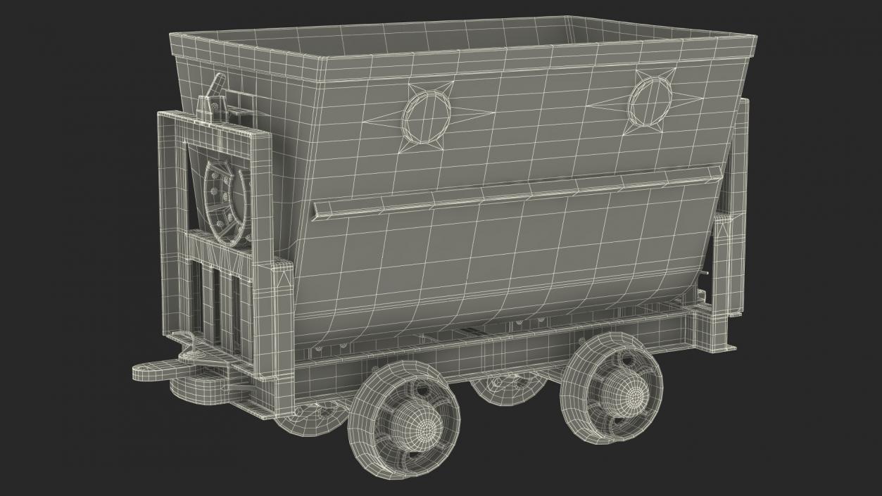 Mine Wagon Dusty Black 3D