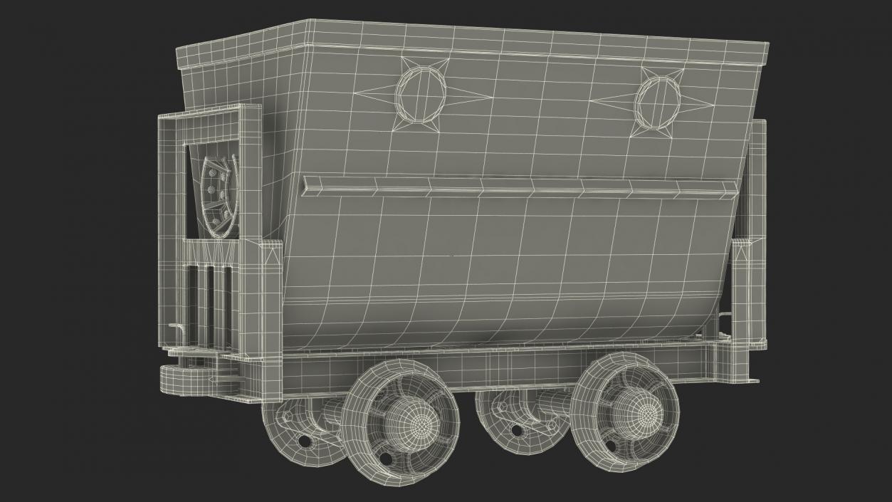 Mine Wagon Dusty Black 3D