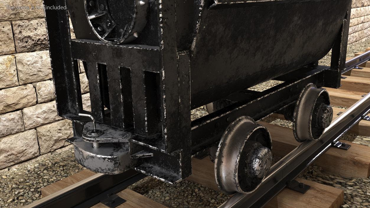 Mine Wagon Dusty Black 3D