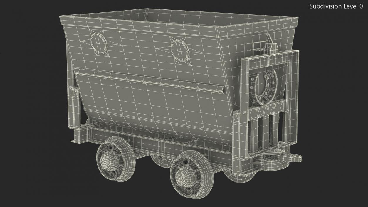 Mine Wagon Dusty Black 3D