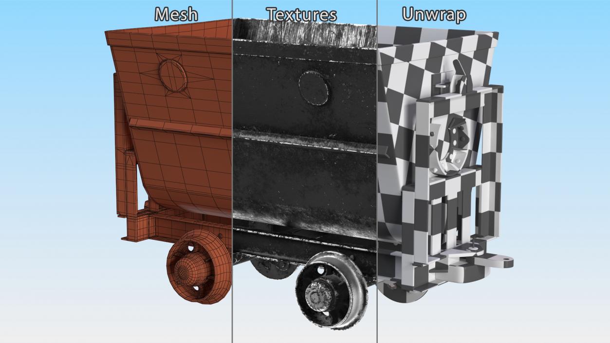 Mine Wagon Dusty Black 3D