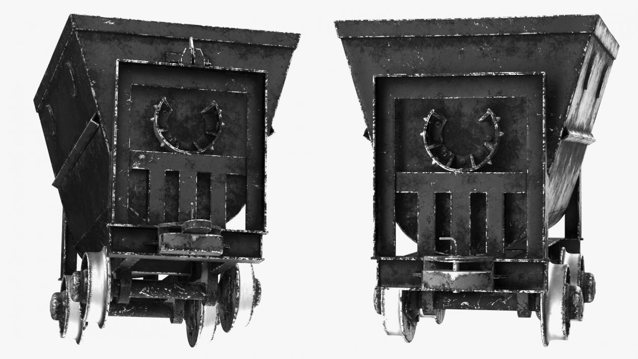 Mine Wagon Dusty Black 3D