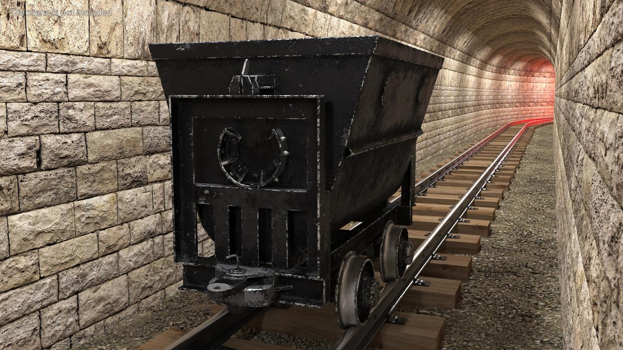 Mine Wagon Dusty Black 3D