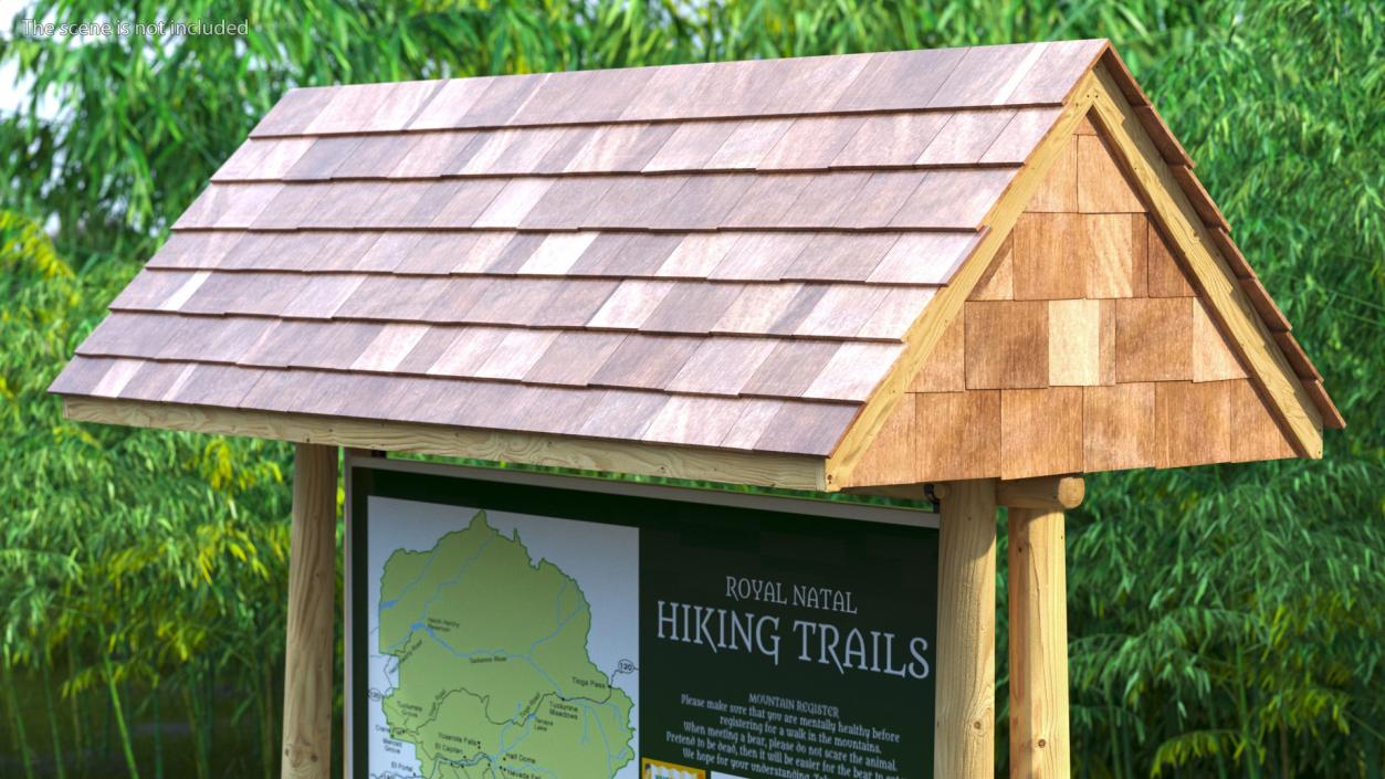 3D Hiking Information Board New model