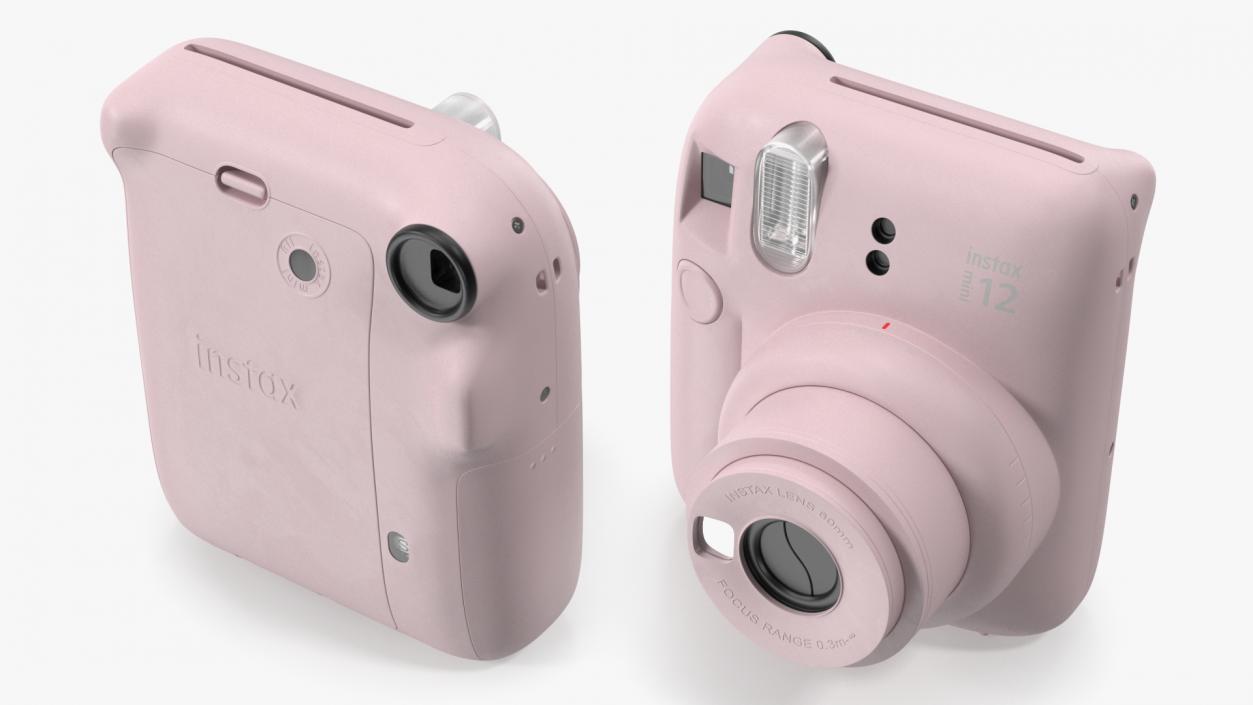 3D Fujifilm INSTAX Mini 12 Camera Blossom Pink model