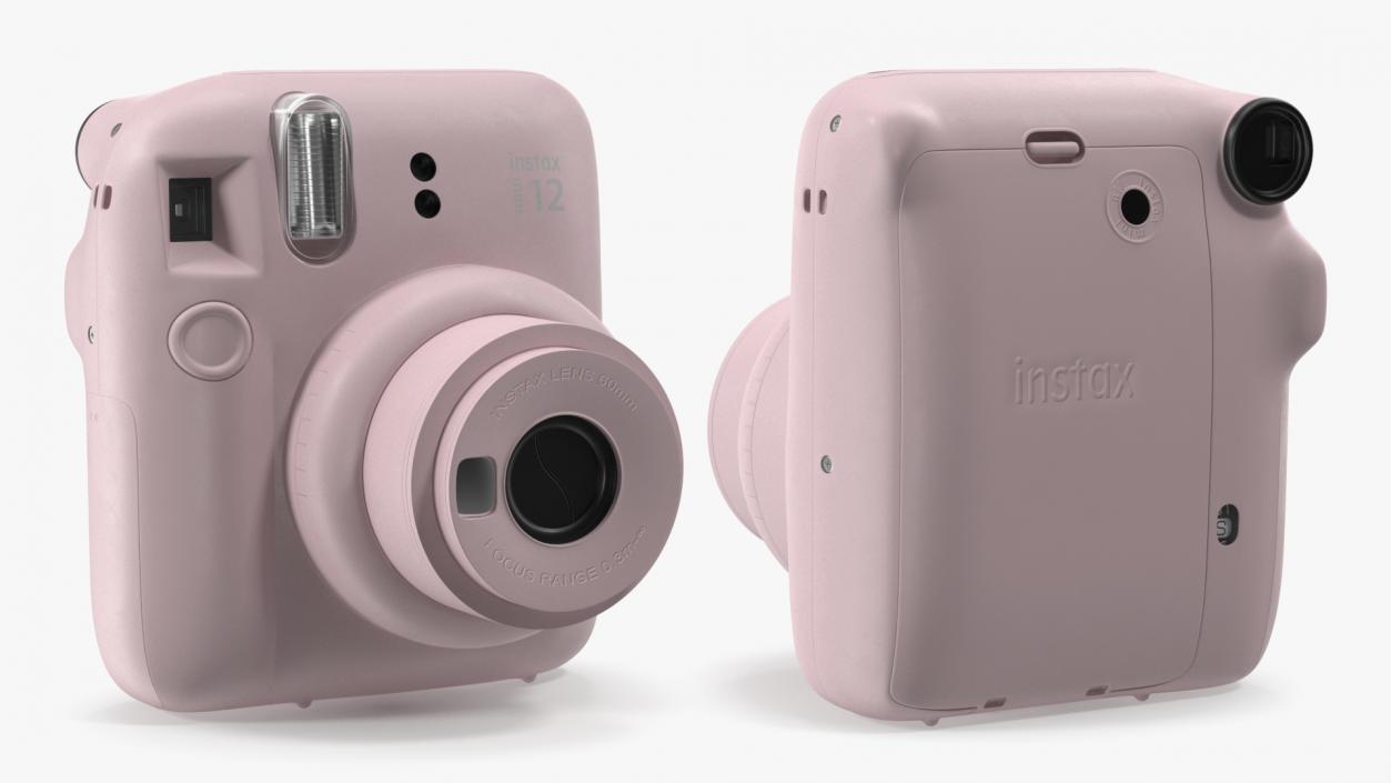 3D Fujifilm INSTAX Mini 12 Camera Blossom Pink model