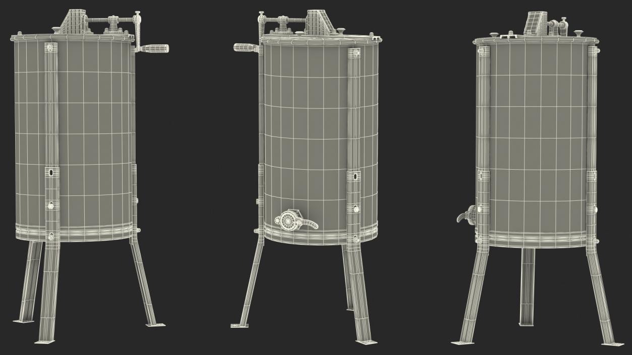 3D model Hardin Professional 3 Frame Manual Honey Extractor