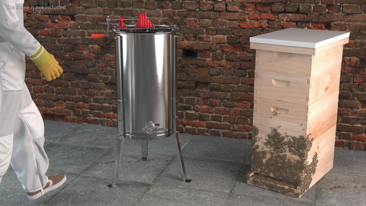 3D model Hardin Professional 3 Frame Manual Honey Extractor