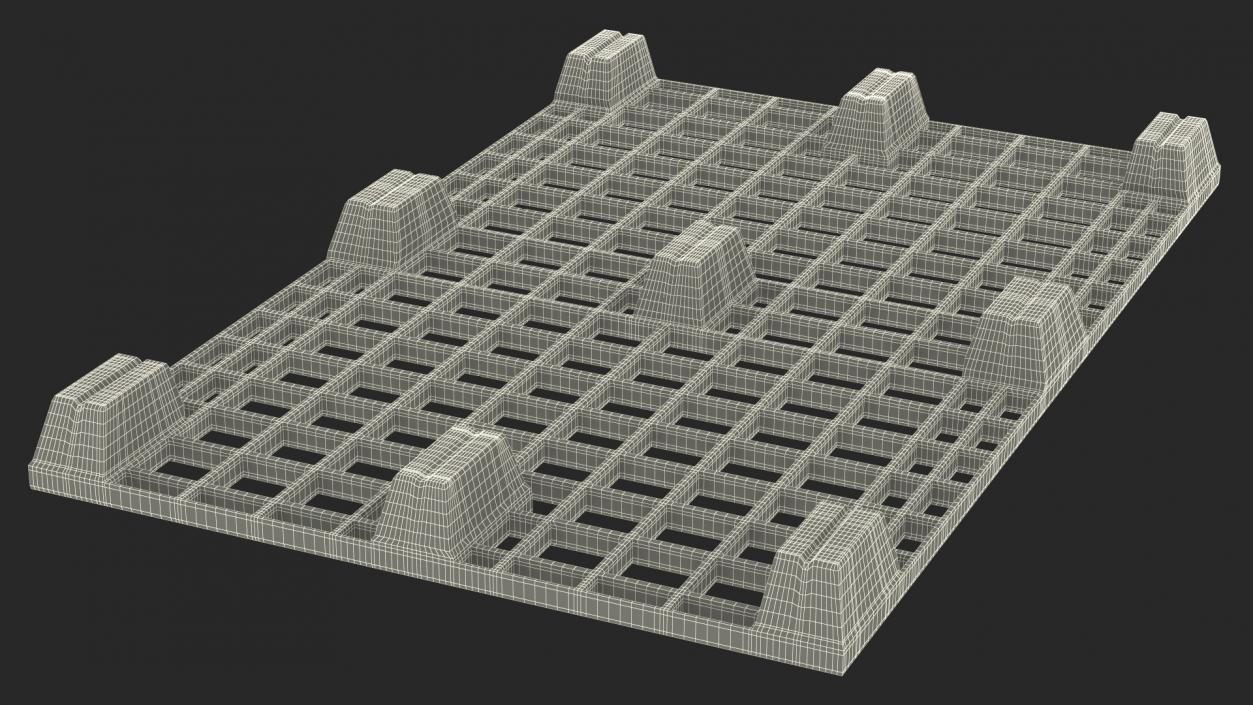 3D model Hand Pallet Truck Lion with Boxes Rigged