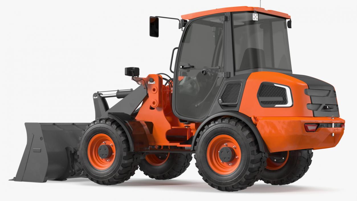 3D Electric Loader with Bucket Simple Interior model