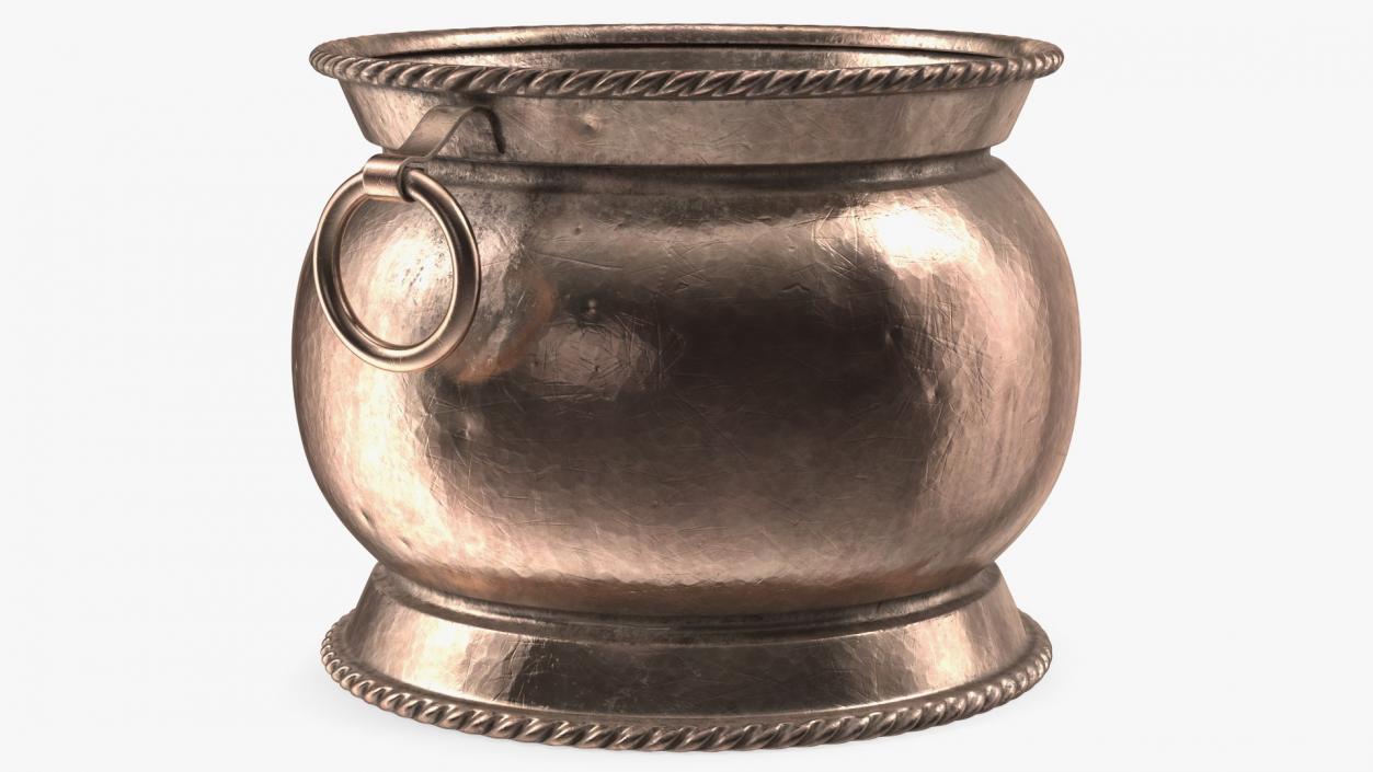 3D Antique Copper Cookware Collection 3