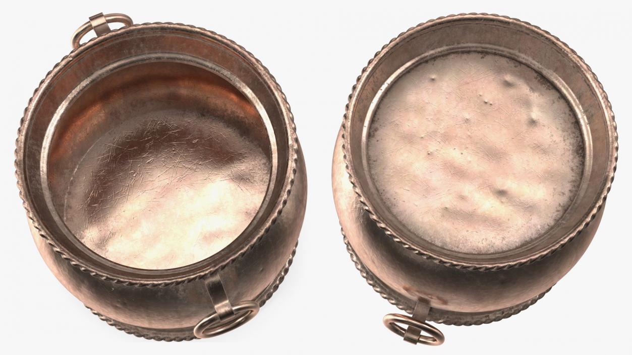 3D Antique Copper Cookware Collection 3