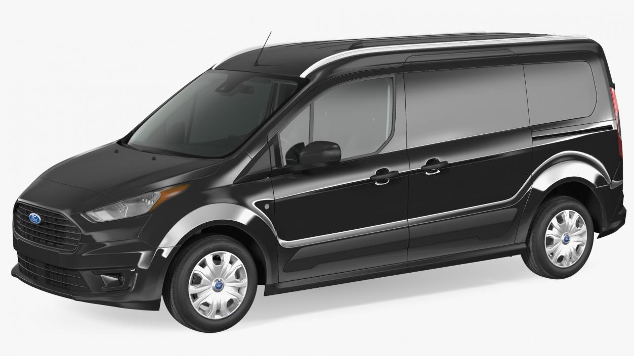 Ford Transit Connect Barn Doors Black 3D