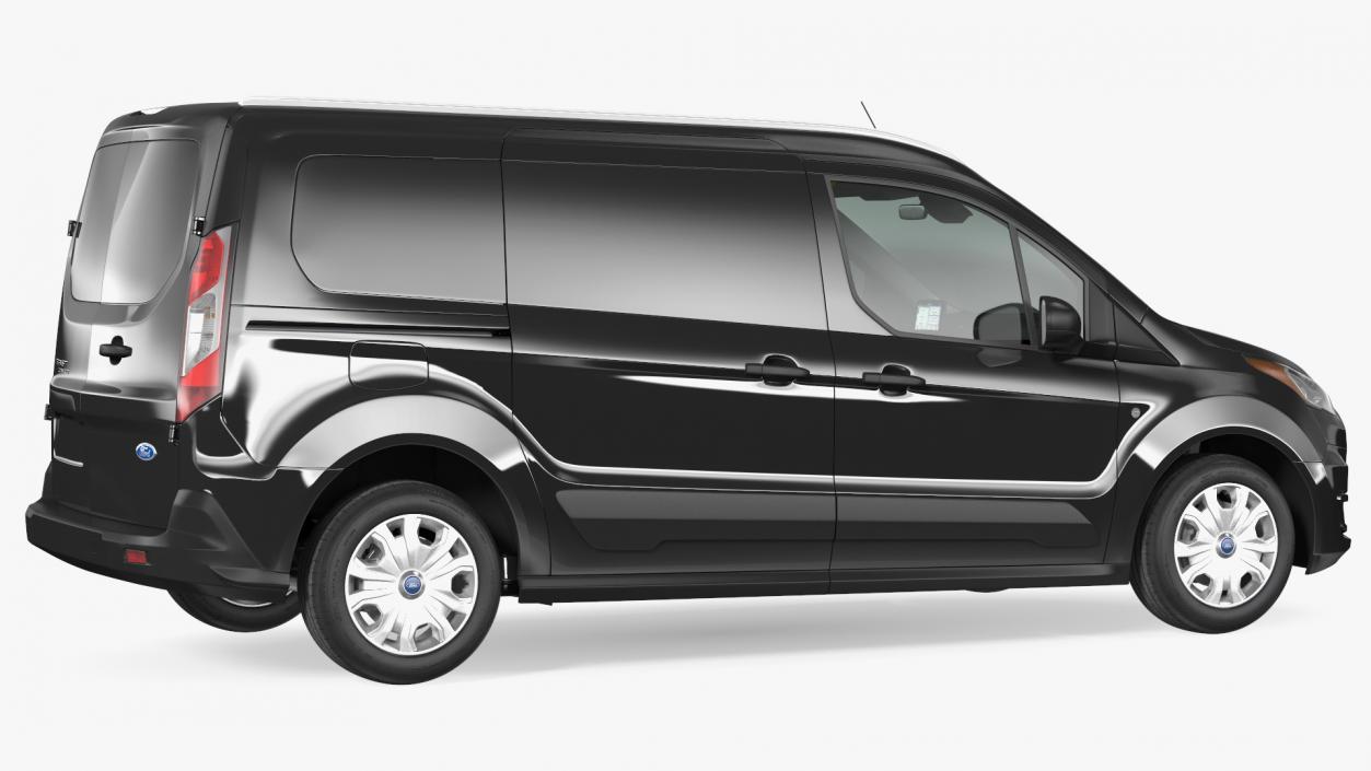 Ford Transit Connect Barn Doors Black 3D