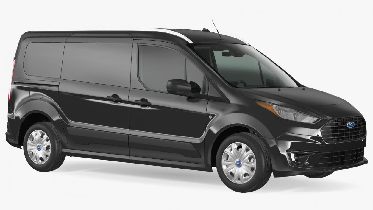 Ford Transit Connect Barn Doors Black 3D