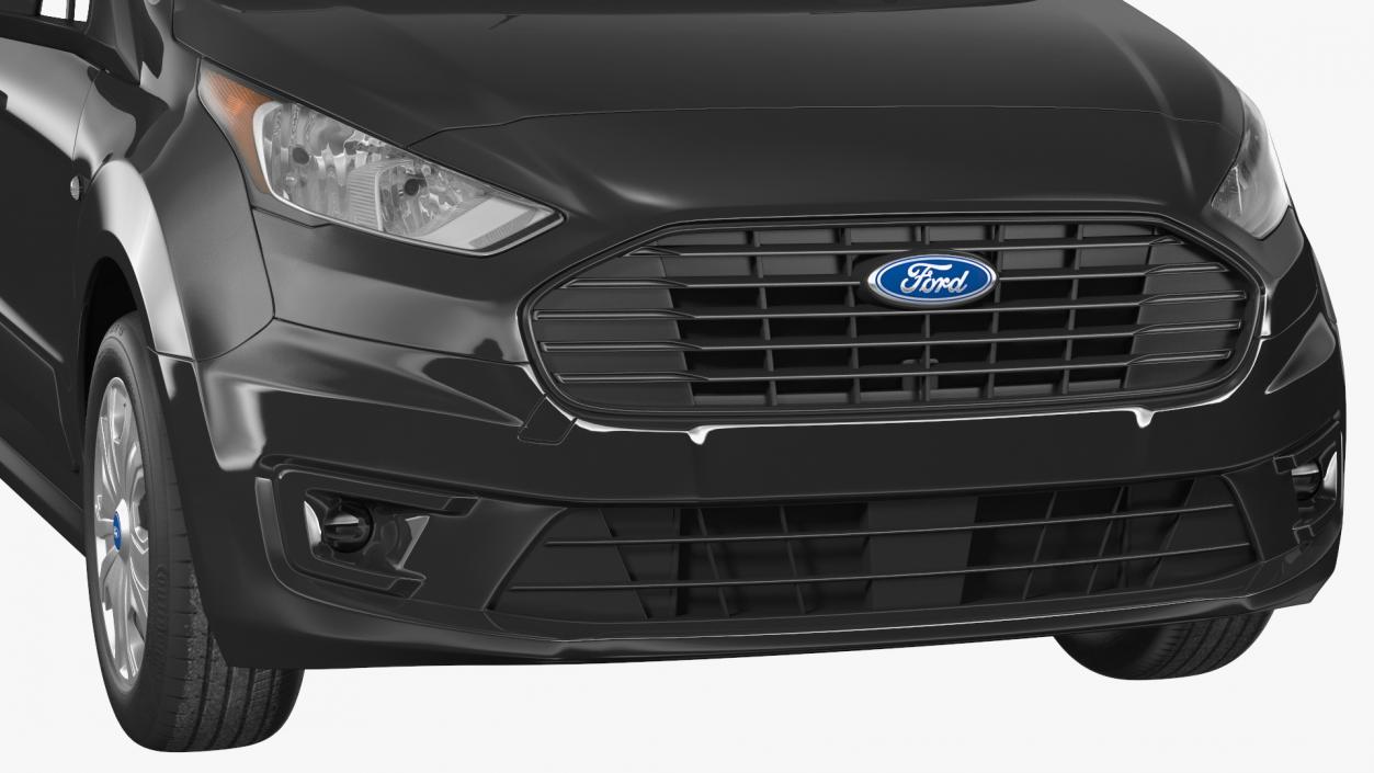 Ford Transit Connect Barn Doors Black 3D