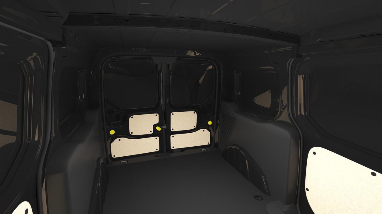 Ford Transit Connect Barn Doors Black 3D