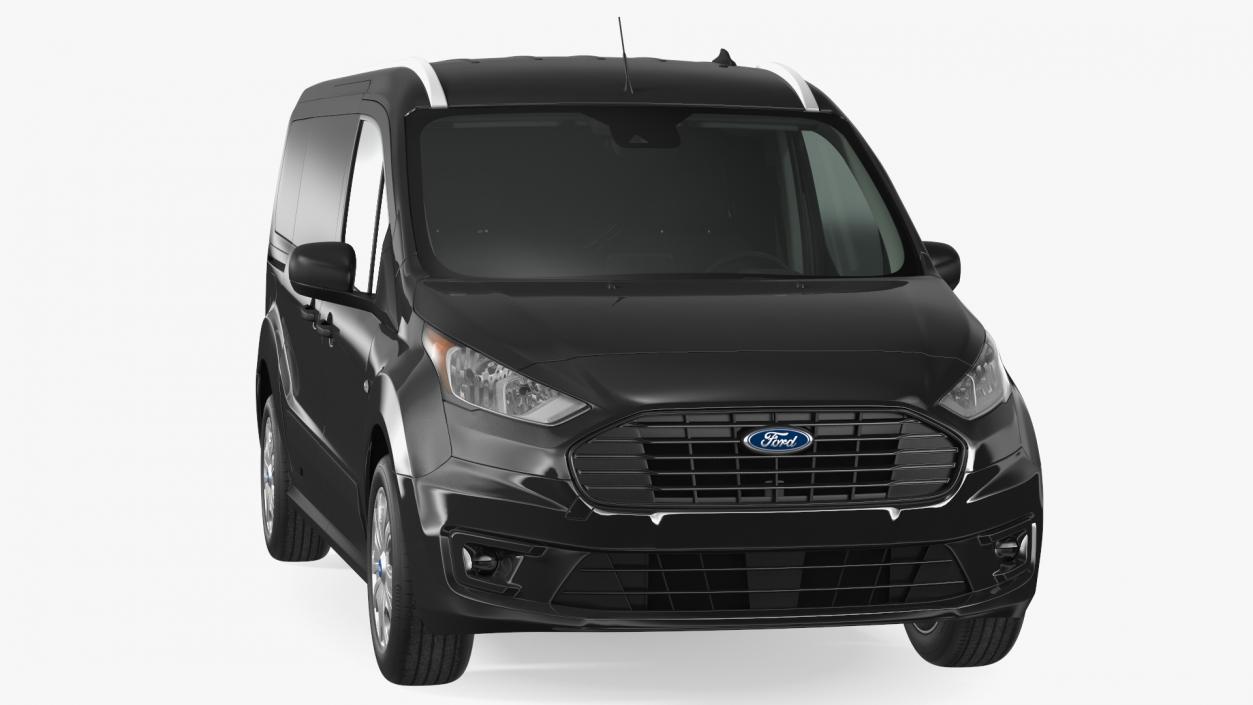 Ford Transit Connect Barn Doors Black 3D