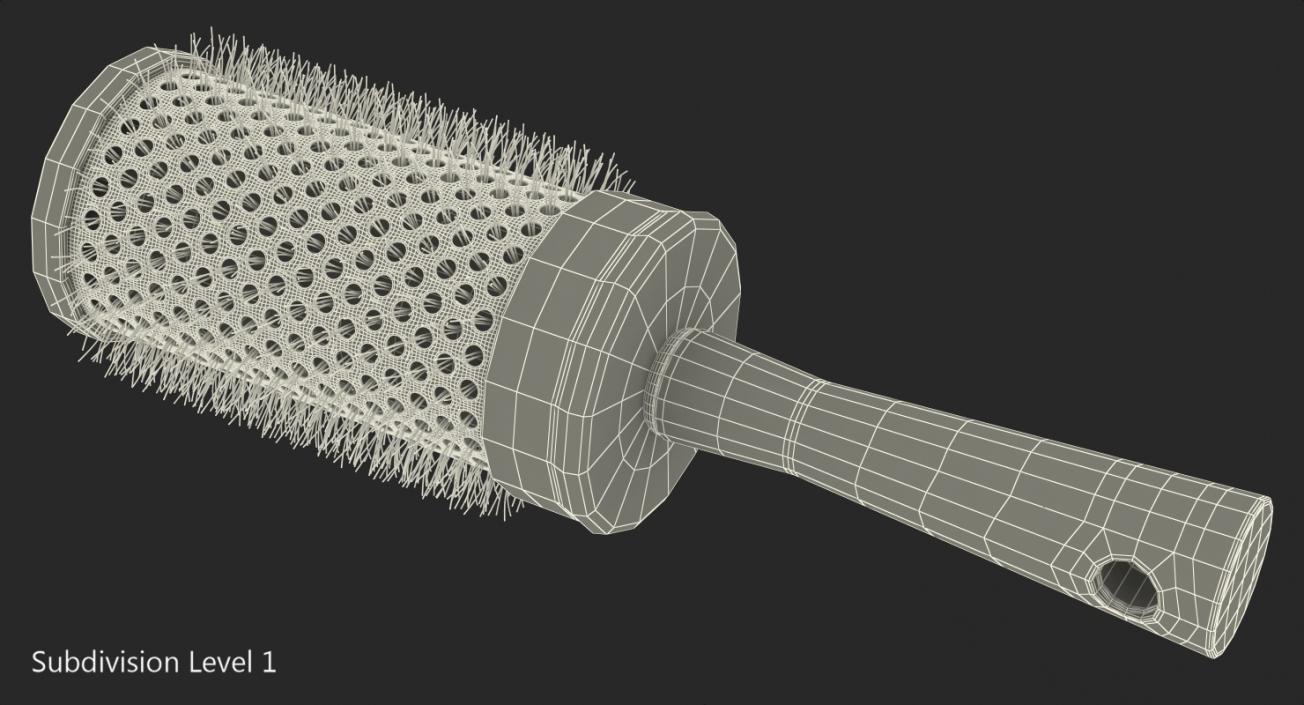 3D Round Hair Brush