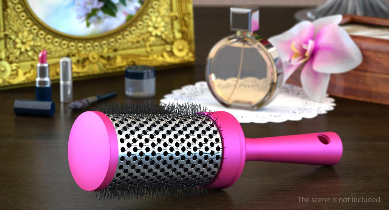 3D Round Hair Brush