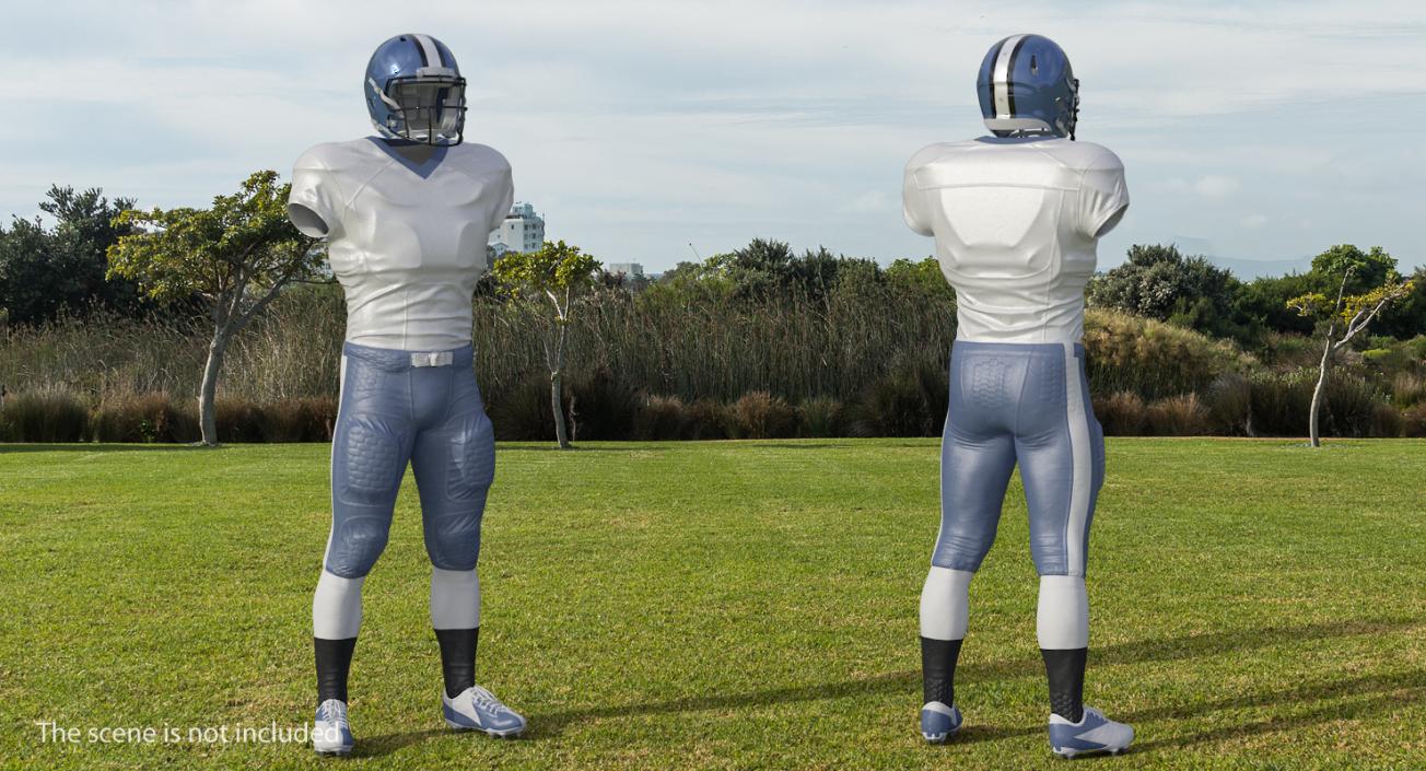 American Football Player Uniform 3D