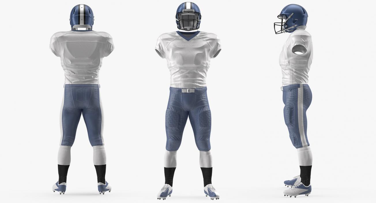 American Football Player Uniform 3D