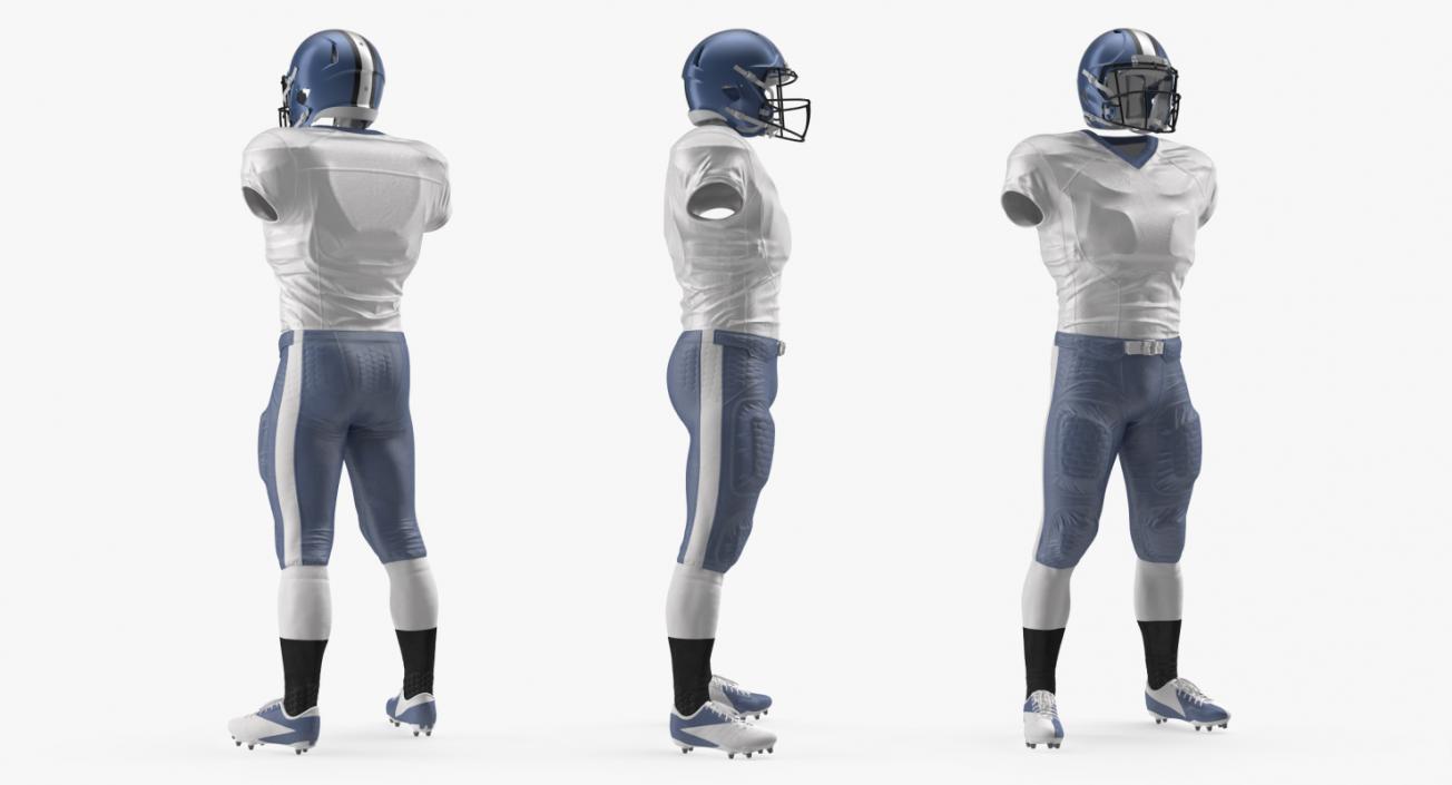 American Football Player Uniform 3D