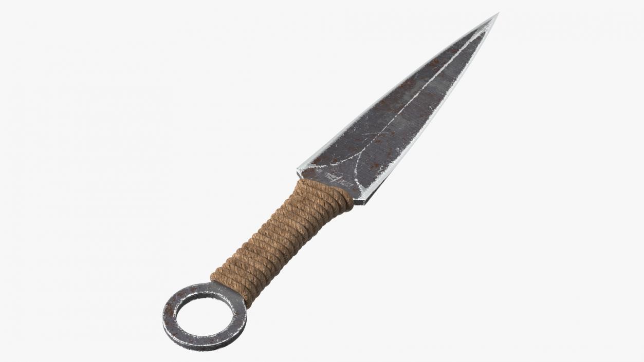 3D Combat Throwing Knife Worn