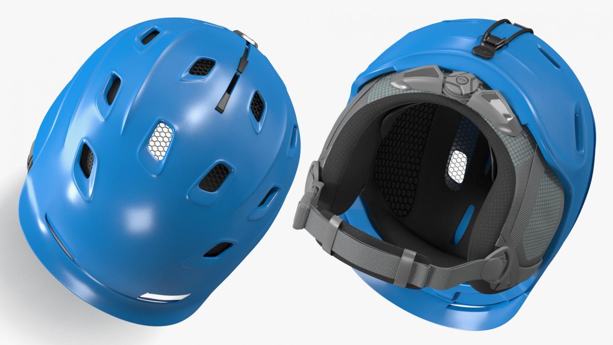 3D model Blue Ski Helmet