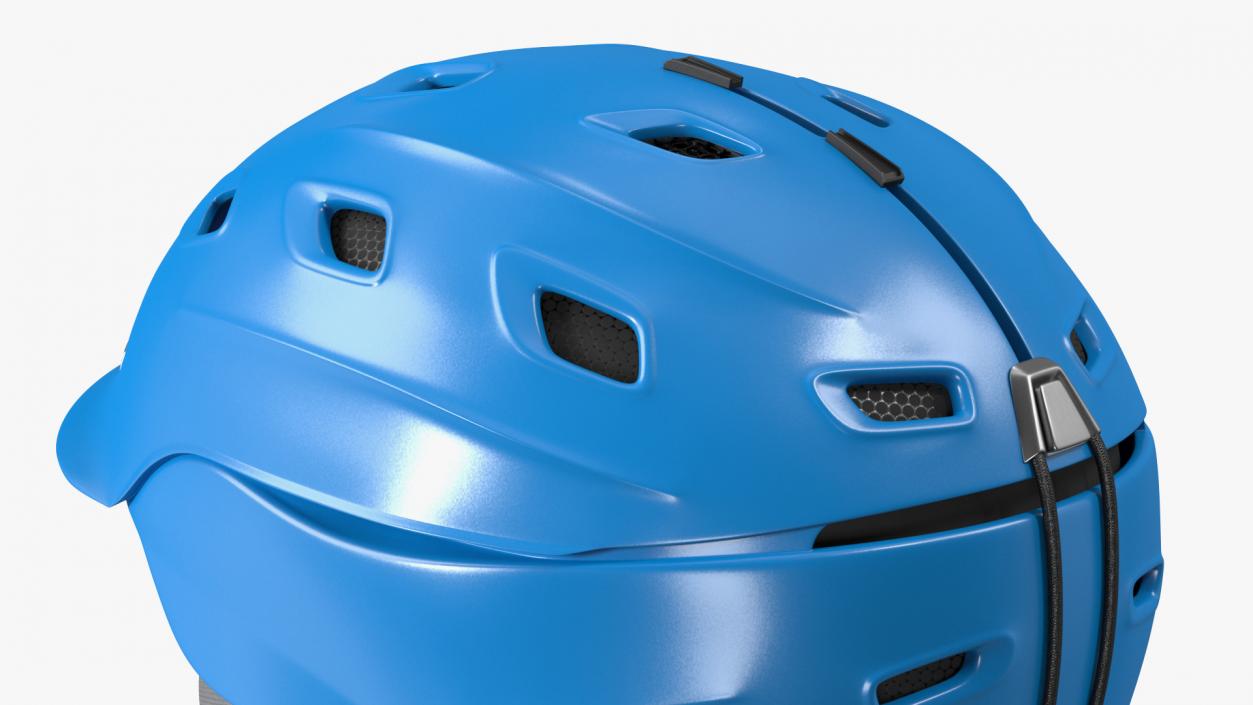 3D model Blue Ski Helmet