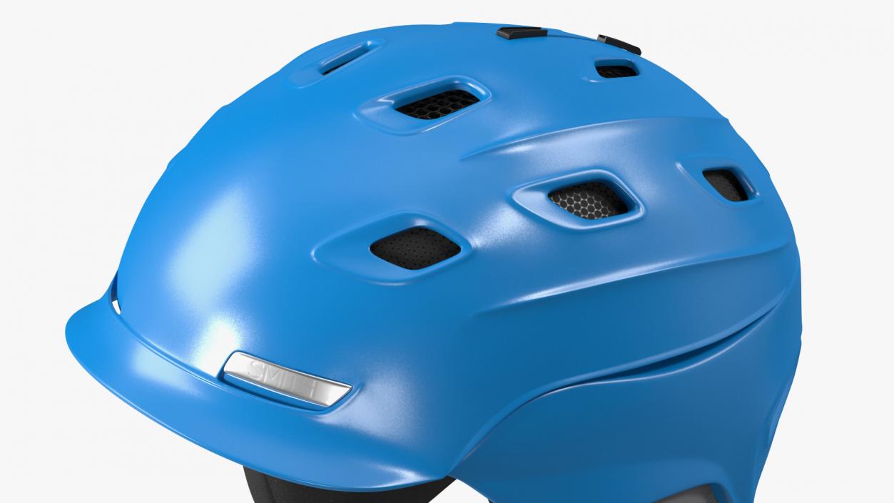 3D model Blue Ski Helmet