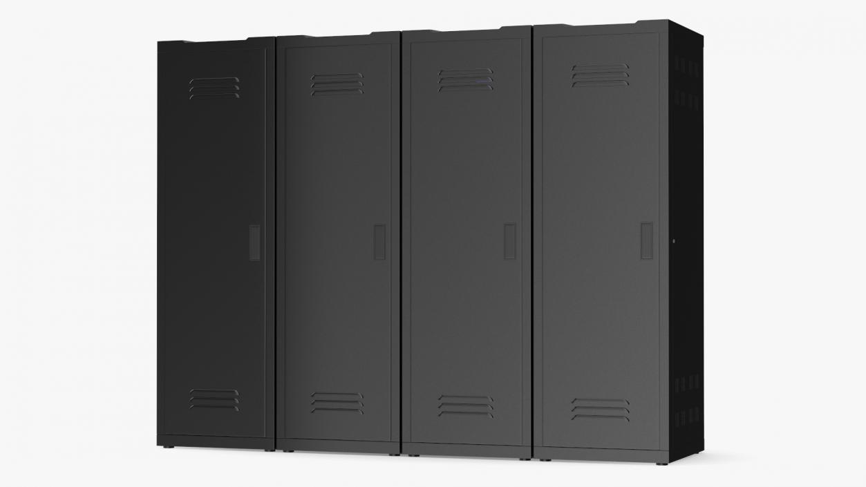 3D model Server Rack Cabinet Array