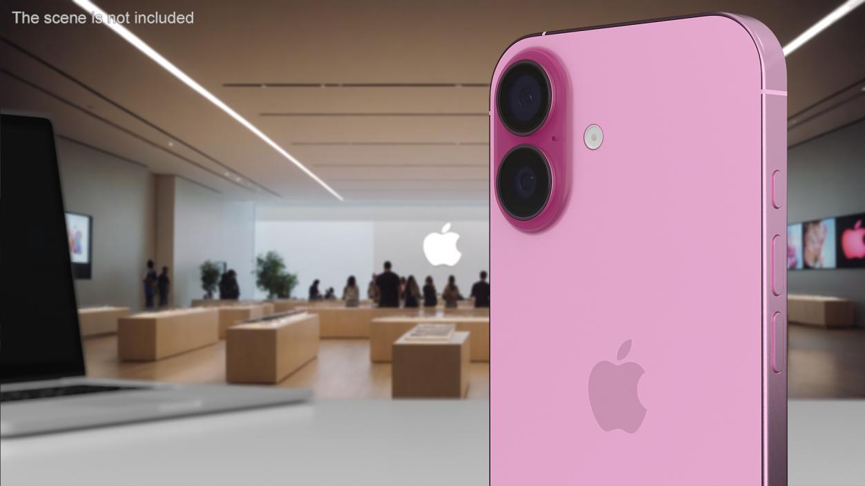 3D model Apple IPhone 16 Pink