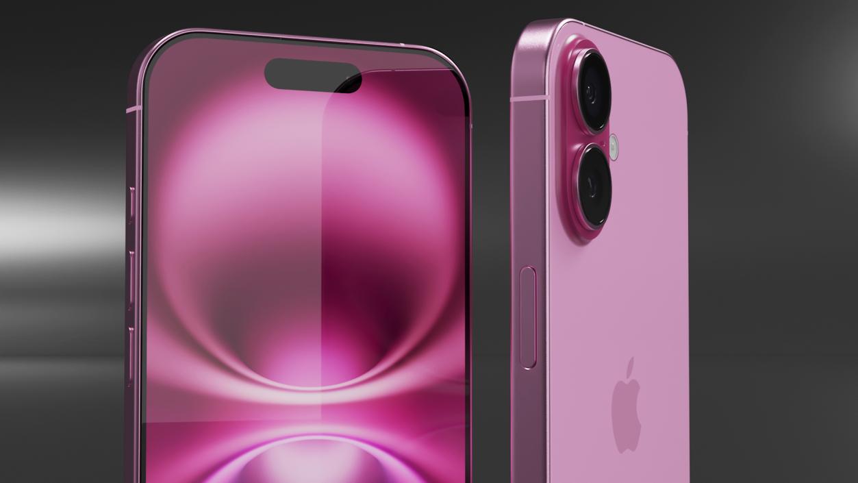 3D model Apple IPhone 16 Pink