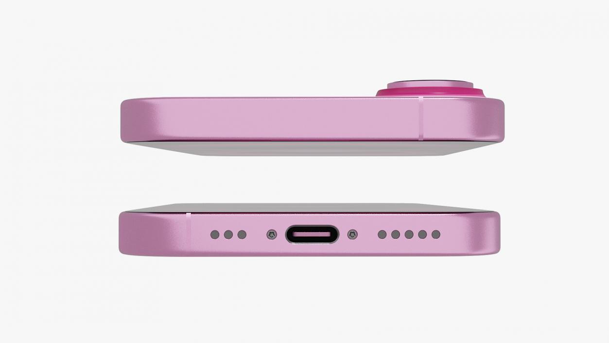 3D model Apple IPhone 16 Pink