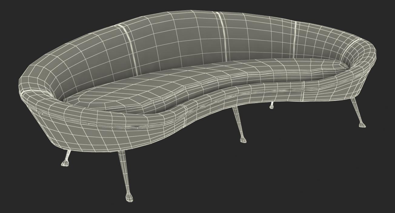 3D model Ico Parisi Sofa Blue