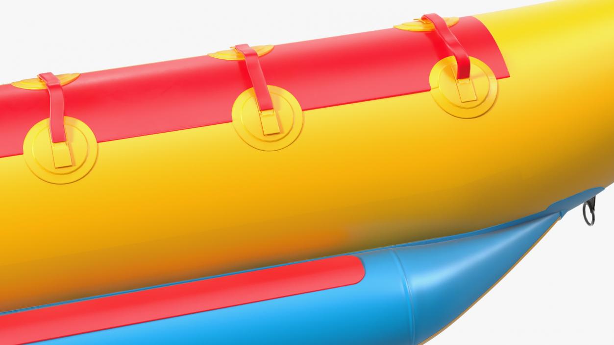 Banana Boat With People Rigged for Cinema 4D 3D model