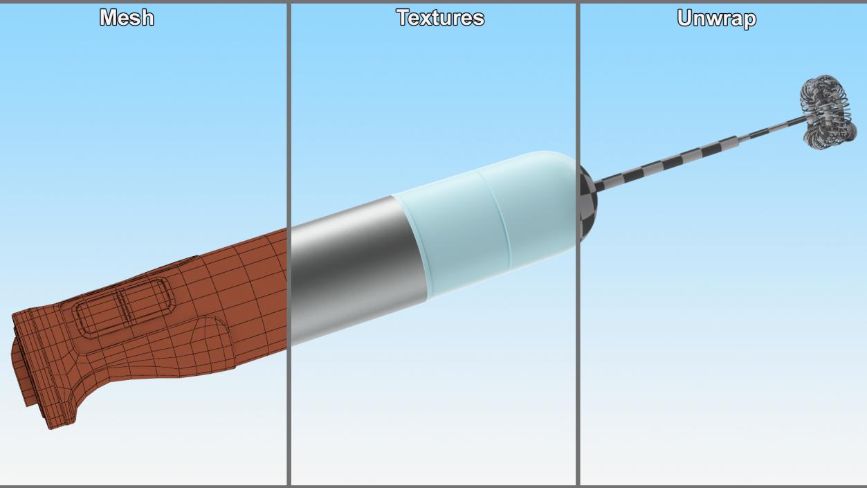 3D Stick Immersion Blender with Milk Frother