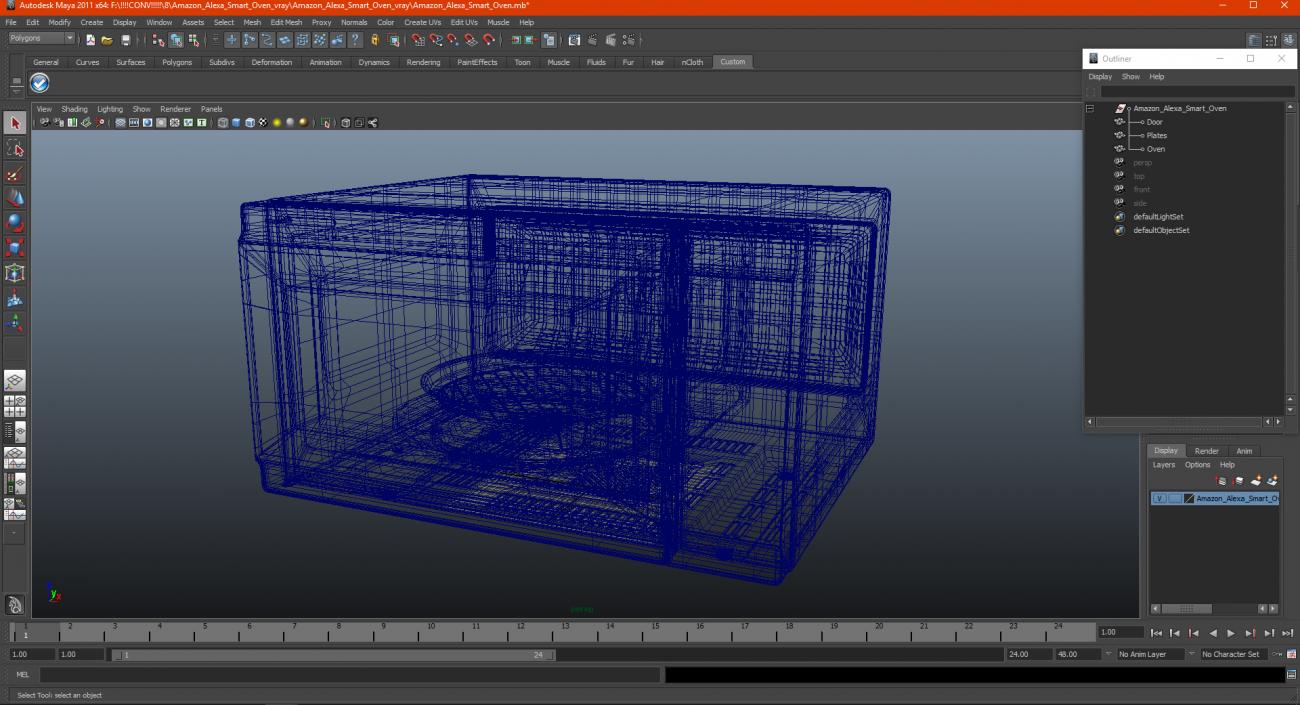 3D Amazon Alexa Smart Oven model