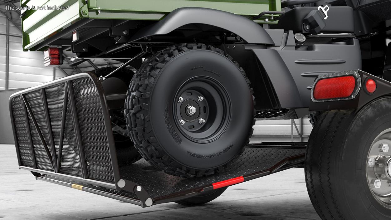 ATV Trailer with 4x4 Quadrocycle 3D