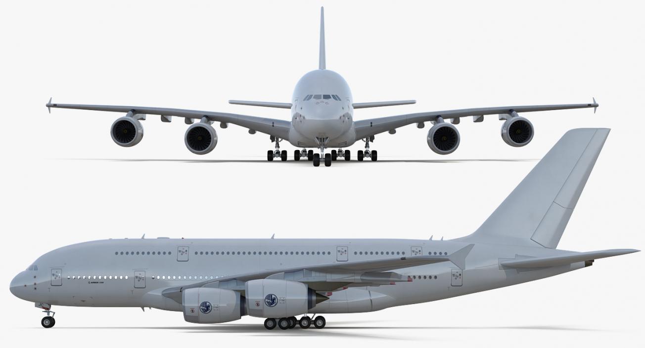 3D Airbus A380-800 Generic model