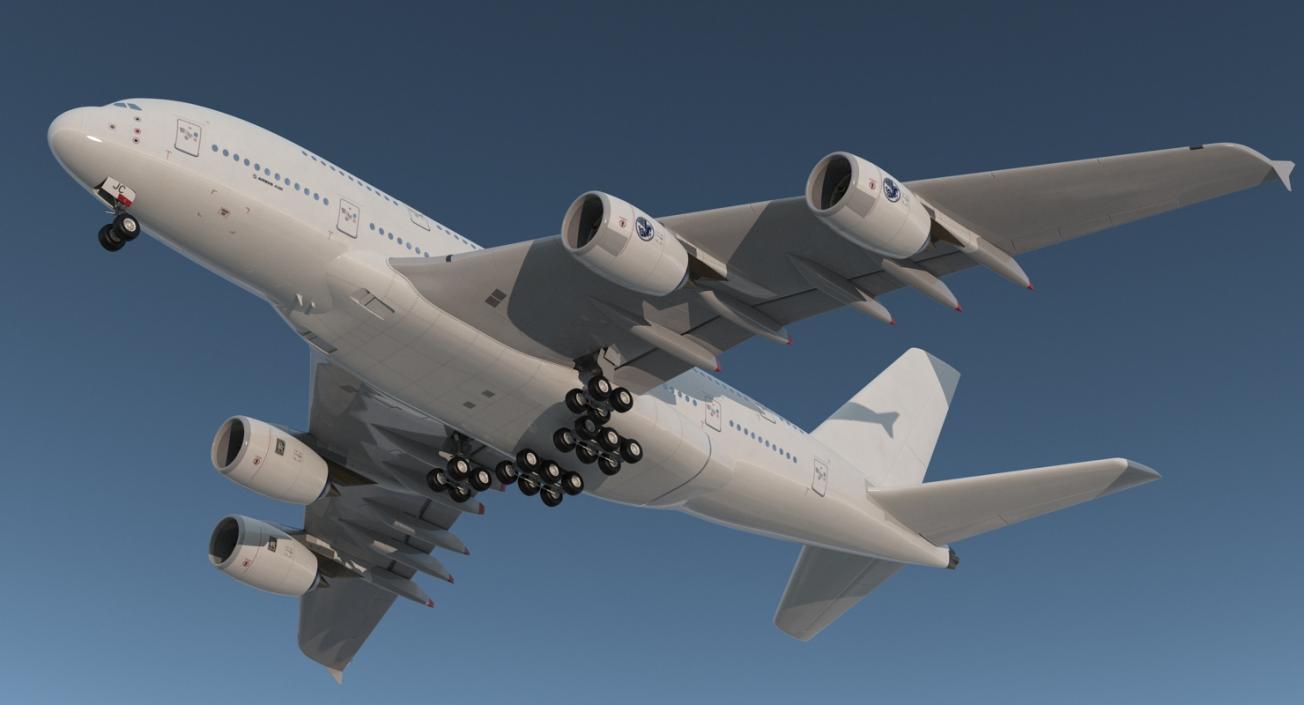 3D Airbus A380-800 Generic model