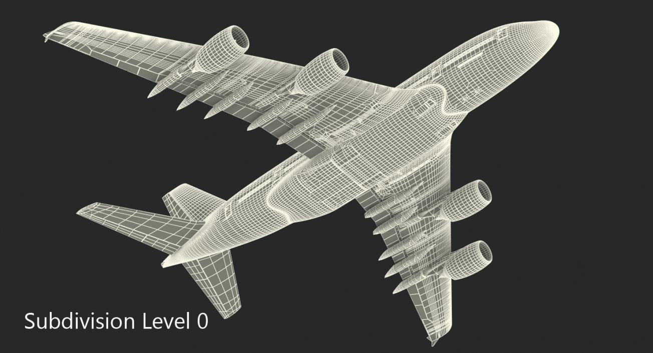 3D Airbus A380-800 Generic model