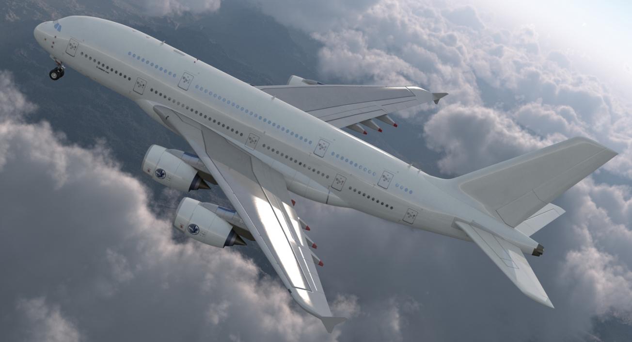 3D Airbus A380-800 Generic model