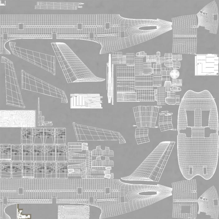 3D Airbus A380-800 Generic model