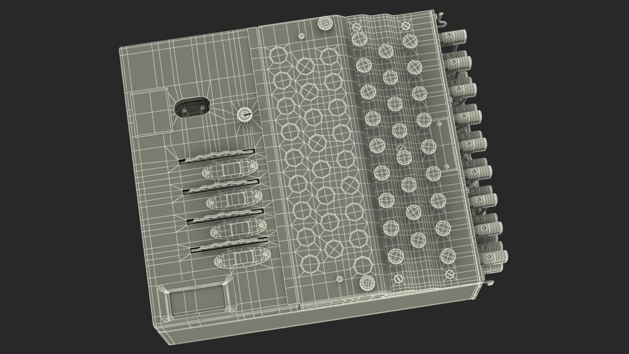 Enigma M4 Cipher Machine 3D model